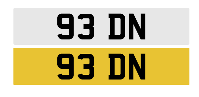 Registration number 93 DN