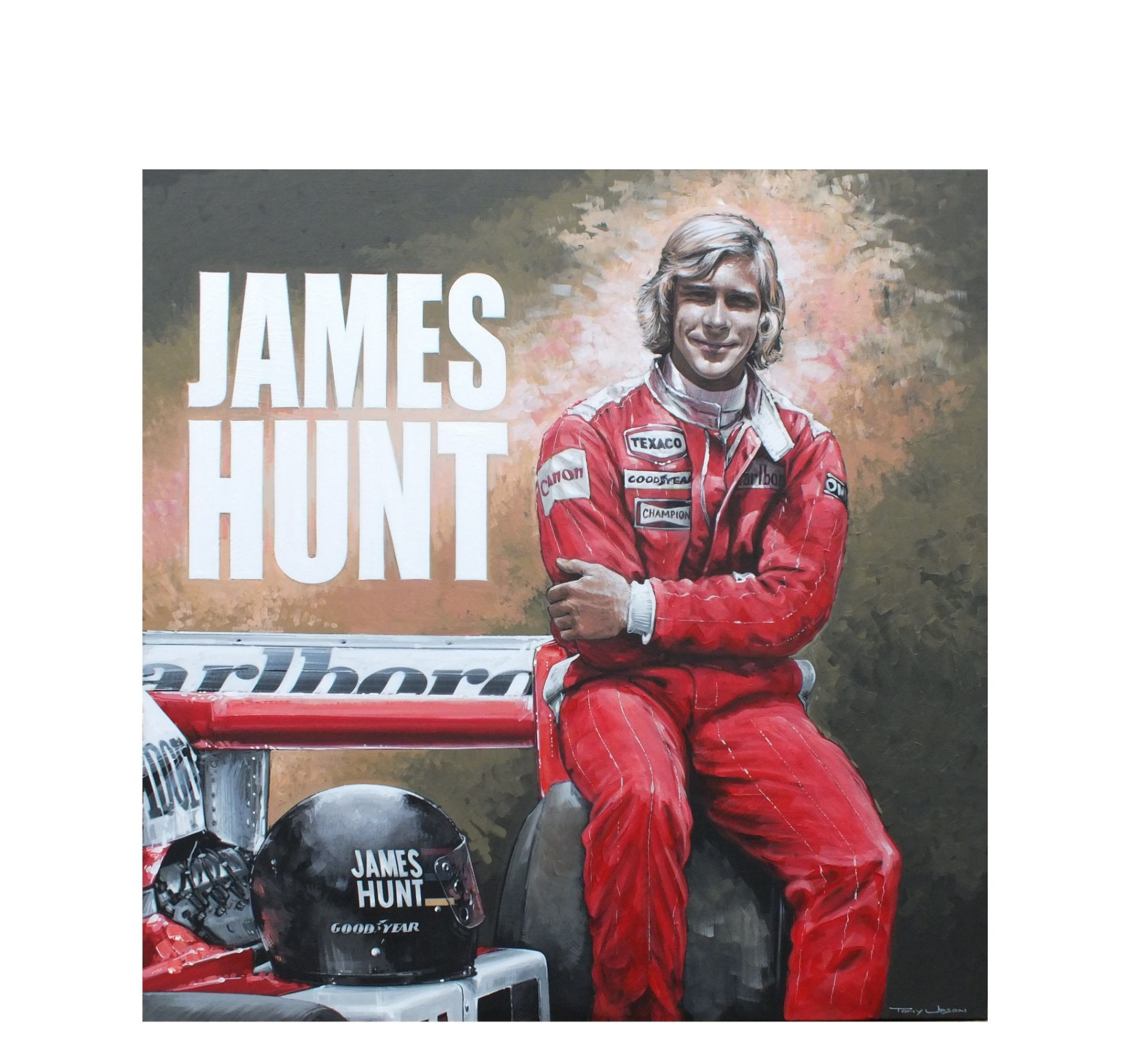 James Hunt - An Original Painting by Tony Upson