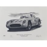 1st Place - Stirling Moss & Denis Jenkinson 1955 Mille Miglia Signed Print 132/500