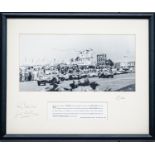 Multi-signed and framed presentation of the TT start at Goodwood in 1959