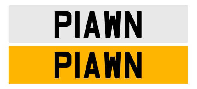 Registration Number P1AWN