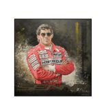 Ayrton Senna - An Original Painting by Tony Upson