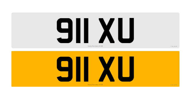 Registration Number 911 XU