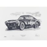 Sir Stirling Moss Ferrari 250 GT SWB Goodwood 1961 TT Signed Print 1/850