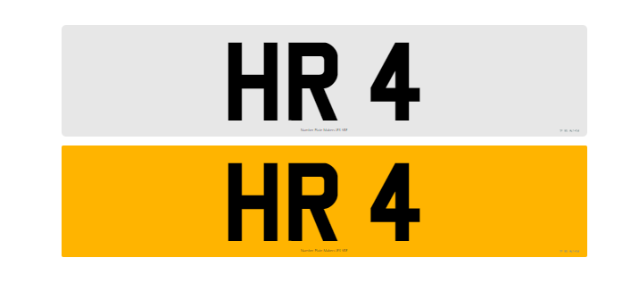 Registration Number HR 4