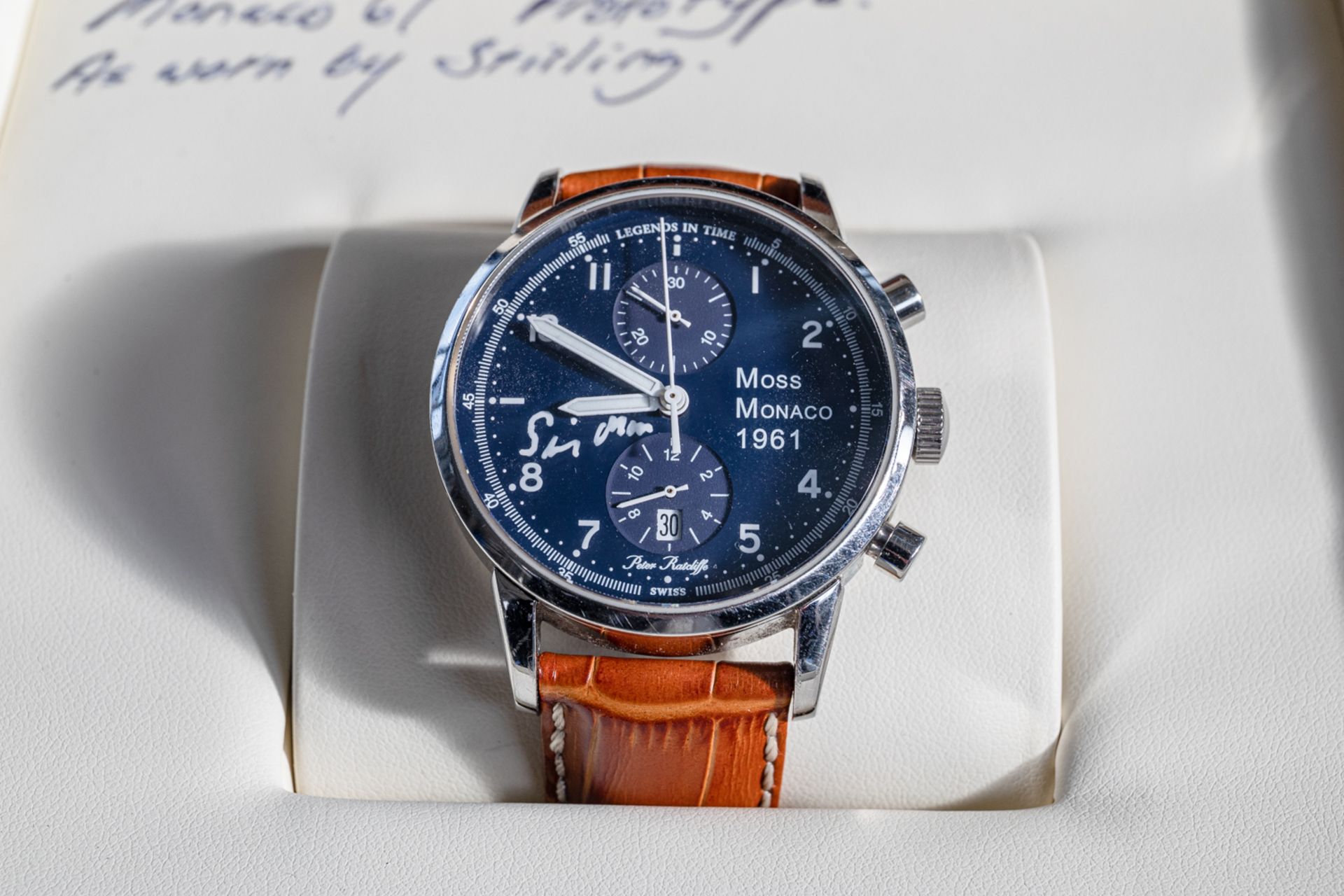 Wrist watch Formerly the property of Stirling Moss