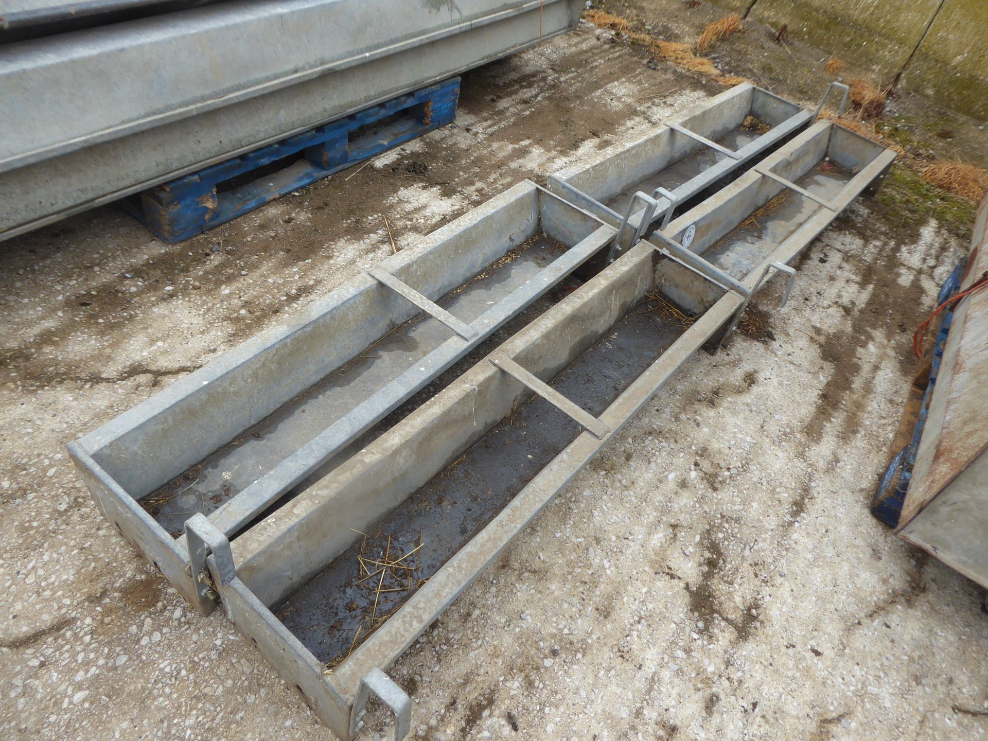 4 hook over galvanised sheep troughs