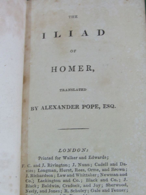 Miniature book of the Georgian era ' The Iliad of Homer’, translated by Alexander Pope, published - Image 2 of 2