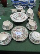 Qty of Johnson Bros. Indian Tree pattern dinner ware. Estimate £10-20