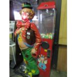 Falgas 'clown' amusement game, overall height 183cms. Estimate £50-100