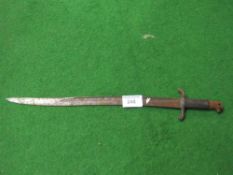 19th century French pattern bayonet. Estimate £20-30