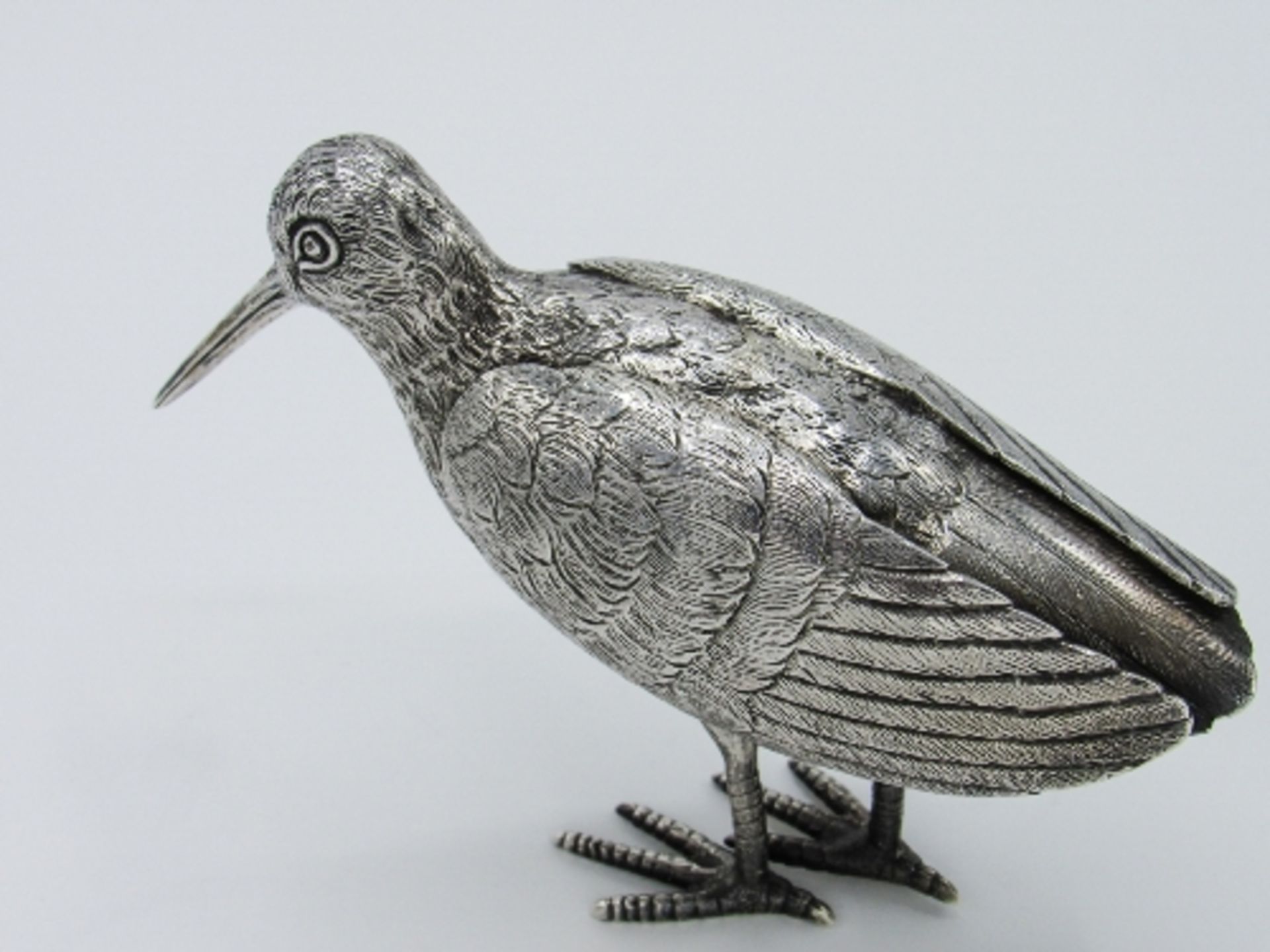Hallmarked silver figurine of a wading bird, London 1959, weight 11.8ozt, height 11cms, leng - Image 3 of 4