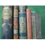 Bible; Poems of William Blake; History of Italy by William Hunt; Goethe's Faust; Every Inch a Sailor