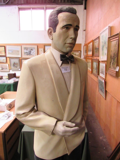 Fibreglass figure of Humphrey Bogart, height 187cms. Estimate £30-50 - Image 2 of 3