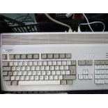 Amiga Commodore A1200 early computer modem c/w disc drive, 3 joy sticks, CD drive & large qty of