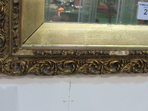 Gilt ornately framed wall mirror, 67 x 50cms. Estimate £10-20 - Image 2 of 2