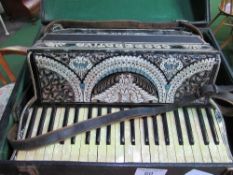 Italian Cooperativa piano-accordion complete with original case. Estimate £100-150