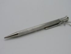 R.N.L.I. Sterling silver propelling pencil, circa 1920's. Estimate £15-20