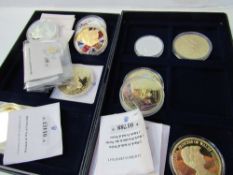 Large qty of commemorative coins. Estimate £20-30