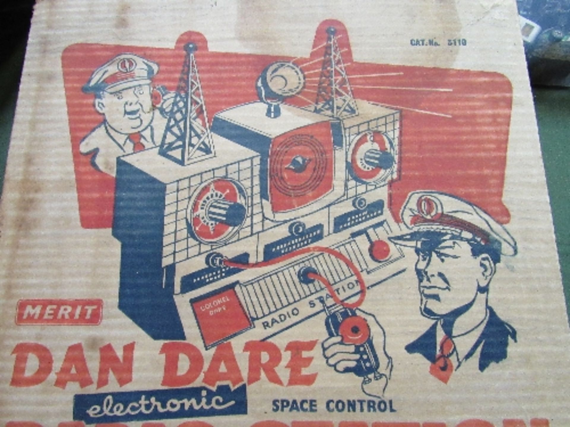 Vintage 'Merit' Dan Dare radio station, in original box