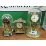 3 German anniversary clocks