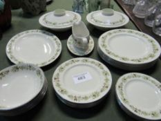 29 pieces of Royal Doulton Vanity Fair part dinnerware. Estimate £100-120