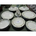 29 pieces of Royal Doulton Vanity Fair part dinnerware. Estimate £100-120