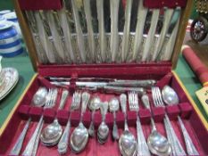 Canteen Flexfit silver plated cutlery - 6 place settings. Estimate £20-30