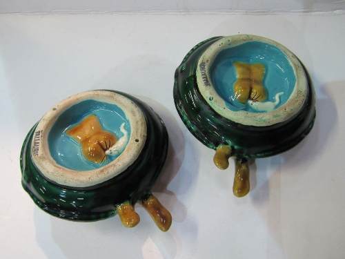 Pair of 1970's Vallauris Majolica ashtrays. Estimate £40-80 - Image 3 of 3