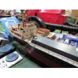 60 inch scratch-built remote control model of the ANNM cargo vessel, no controller,