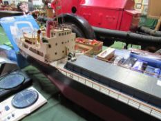 60 inch scratch-built remote control model of the ANNM cargo vessel, no controller,