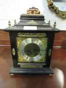 Smith's ebonised wood cased mantel clock, height 38cms. Estimate £20-40