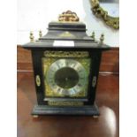 Smith's ebonised wood cased mantel clock, height 38cms. Estimate £20-40