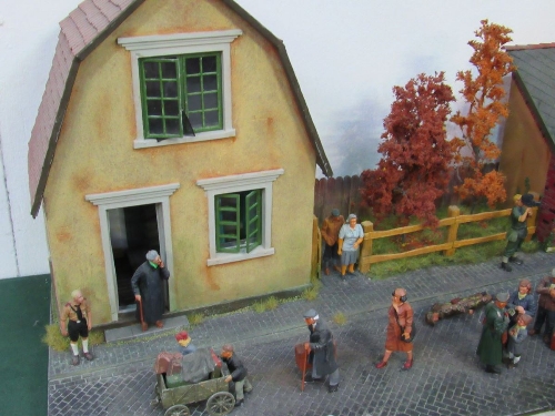 Detailed model diarama of German occupation of a Dutch village, 1.32 scale. Estimate £10-20 - Image 3 of 3