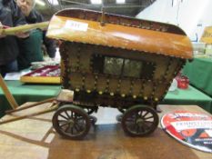 Very large scratch-built model of a gypsy caravan. Estimate £40-50