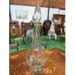 Vintage Apothecary's large glass jar, height 80cms. Estimate £30-40