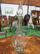 Vintage Apothecary's large glass jar, height 80cms. Estimate £30-40