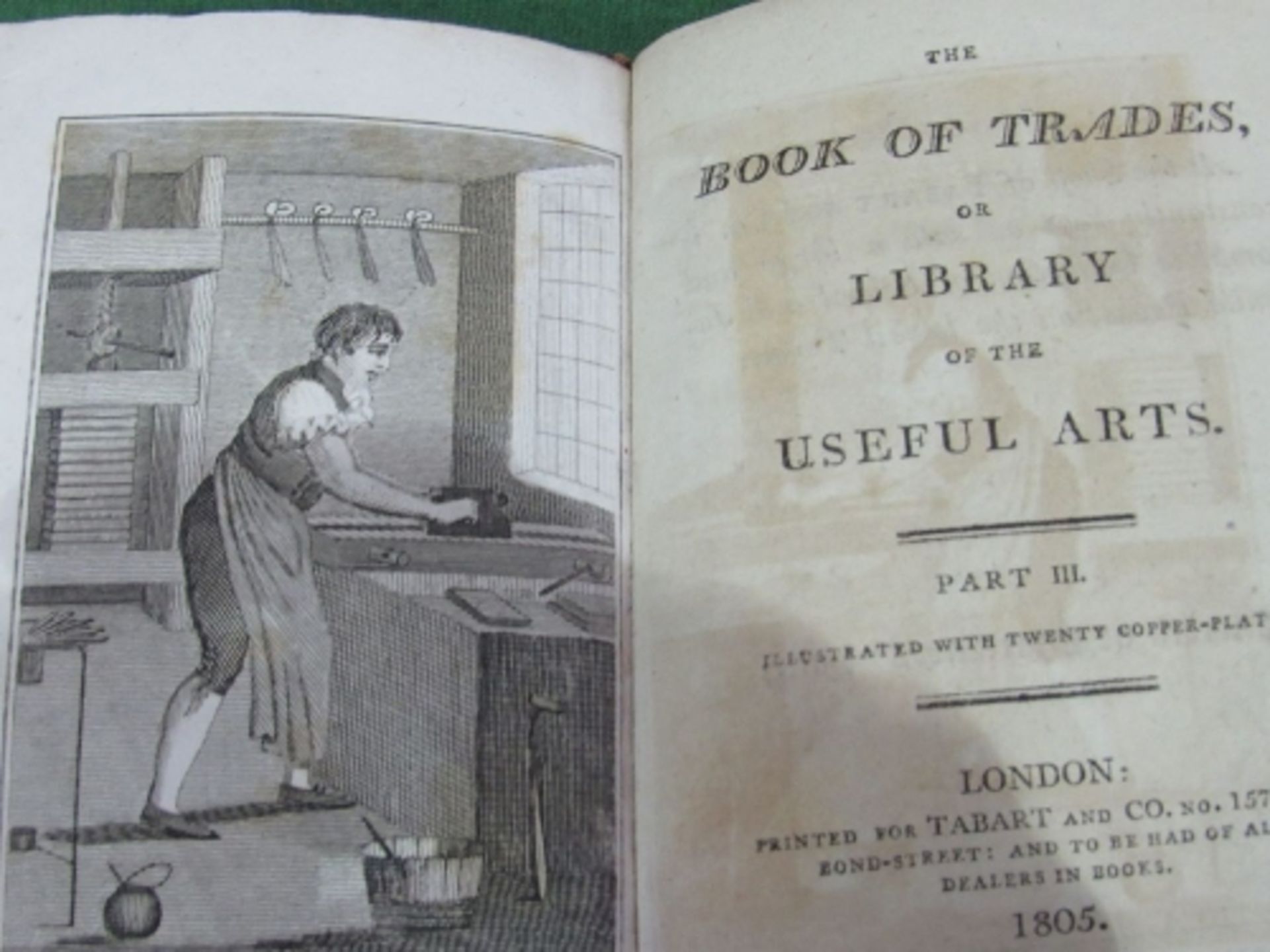 Georgian children's book of careers/trade: 'The Book of Trades' or 'Library of the Useful Arts', - Image 2 of 2