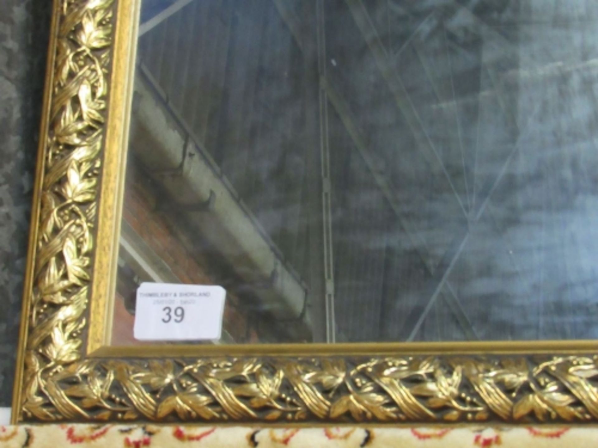 Gilt framed wall mirror. - Image 2 of 2