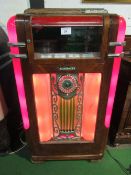 1938/39 Wurlitzer, model 600, serial no. 609073, 24 rotary selector, jukebox, 80 x 61 x 141.