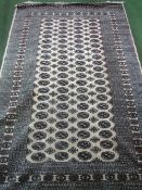 Beige ground patterned rug, 250 x 160. Estimate £50-70