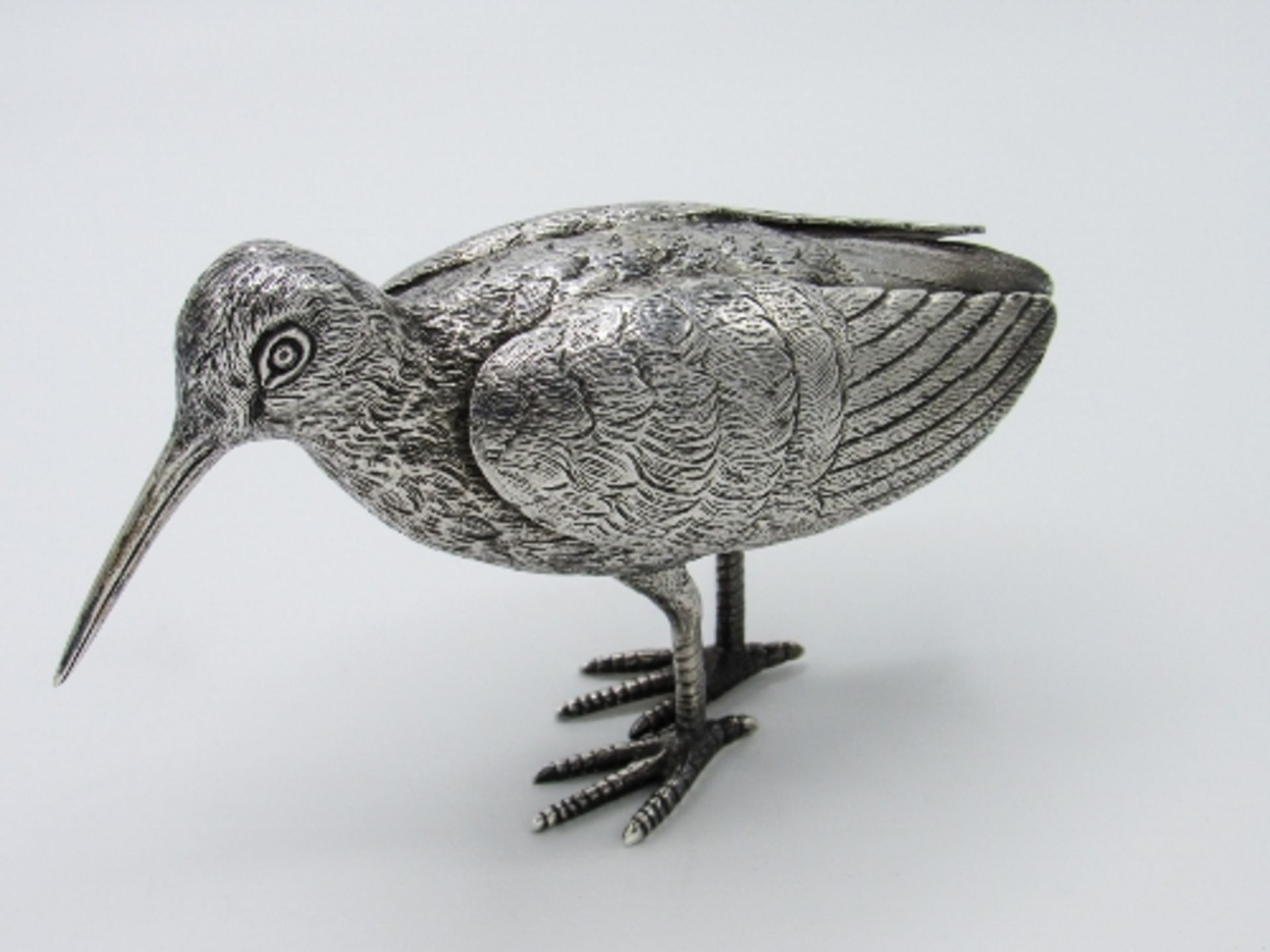 Hallmarked silver figurine of a wading bird, London 1959, weight 11.8ozt, height 11cms, leng - Image 4 of 4