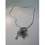 Swarovski Kirsten Goss crystal drop snake necklace. Estimate £20-30