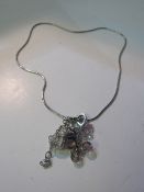 Swarovski Kirsten Goss crystal drop snake necklace. Estimate £20-30