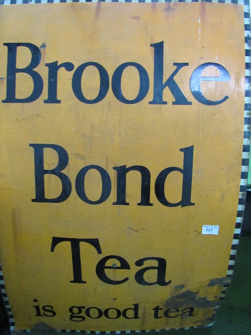 Brooke Bond Tea enamel advertising board, height 153cms x 102cms. Estimate £50-100