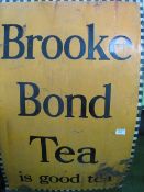 Brooke Bond Tea enamel advertising board, height 153cms x 102cms. Estimate £50-100