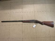 Webley & Scott 12 bore single barrel shotgun, fowling piece with 3inch chamber, serial no. 28366.