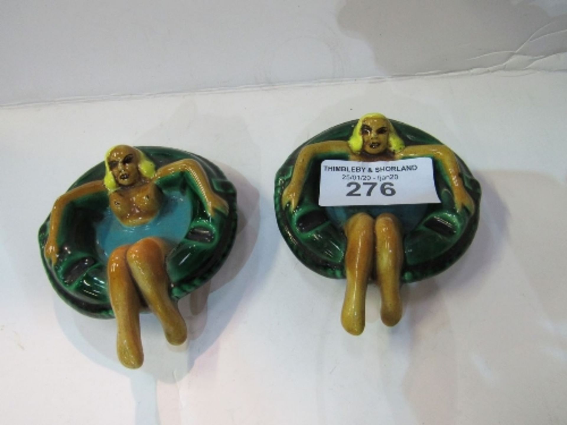 Pair of 1970's Vallauris Majolica ashtrays. Estimate £40-80 - Image 2 of 3