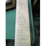 Duncan Fearnley autographed cricket bat. Estimate £10-20