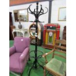 Bentwood coat & hat stand, height 183cms. Estimate £10-20